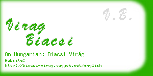 virag biacsi business card
