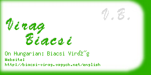 virag biacsi business card